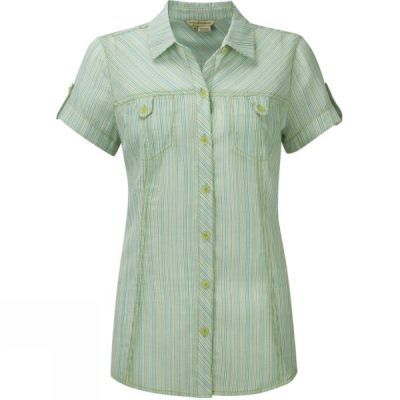 Top Royal Robbins Camper Stripe Cap Sleeve Mujer - Verde - Chile OMI381605